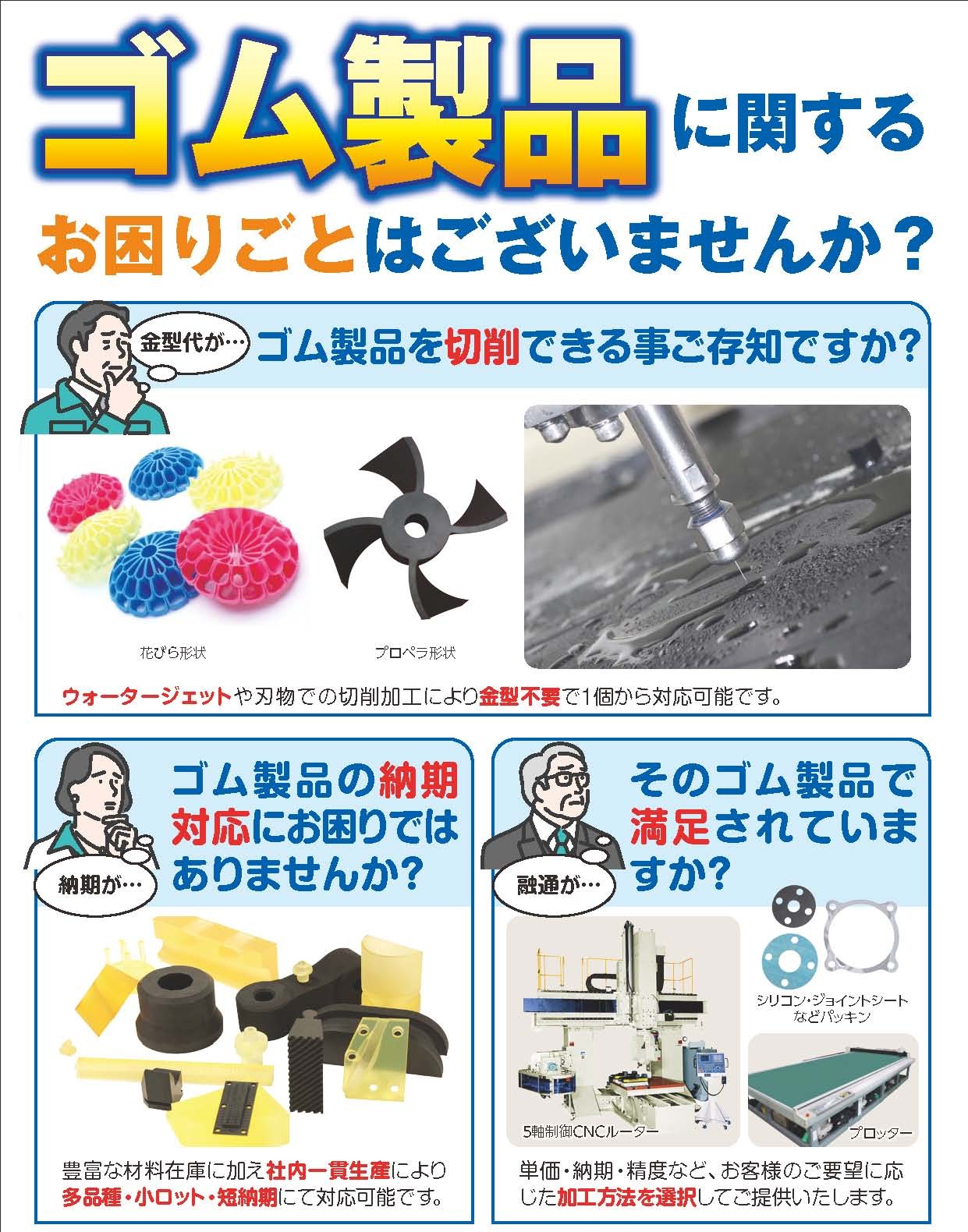 ゴム製品に関するお困りごとはございませんか？